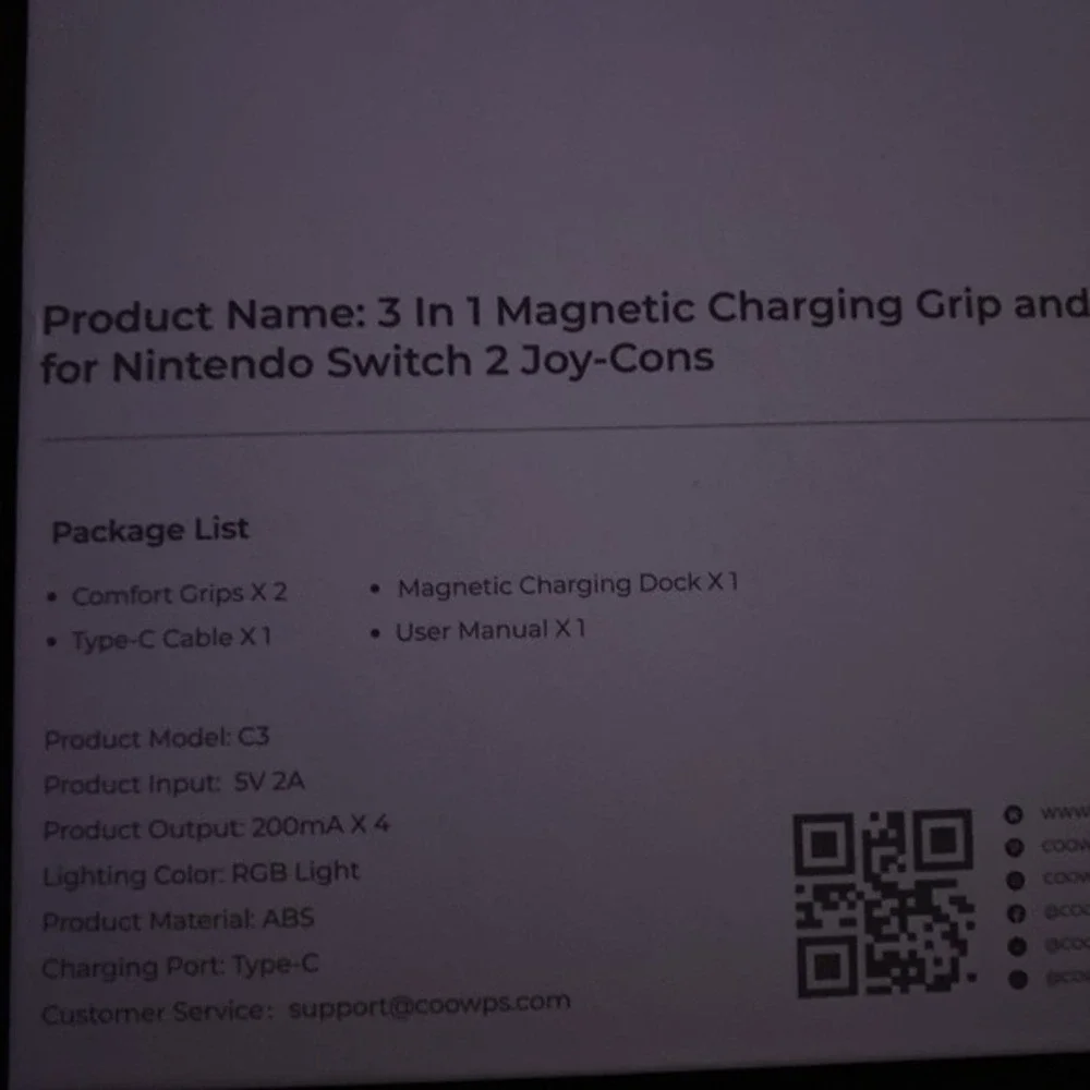 Nintendo Switch Joy Con Charging Dock Gamer Charger Kids Accessory